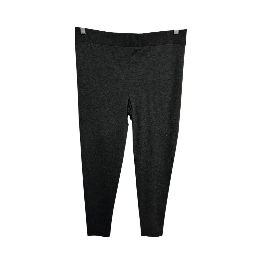 Kenneth Cole Reaction Womens Charcoal Gray Slim Fit Stretch Pants SZ Large